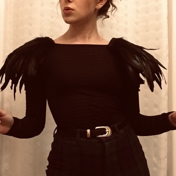 Ribbed black bodysuit - Picture 2 of 7